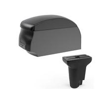 Per Fiat 500 Bracciolo Centrale Per Auto, Contenitore Per Contenuti, Console Centrale Con Portabicchieri E Posacenere Rifiniture interne(A2 Black single)