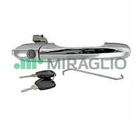 For Fiat 500 07/07>05/15 Maniglia Esterna Ant. Sx con Blocchetto + Set Chiavi