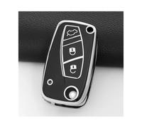 Per Fiat 500 Per Panda Per Stilo Per Punto Per Doblo Per Grande Per Bravo 500 Per Ducato Custodia Per Chiave Auto Minibus Portachiavi Accessori TPU(Black)