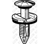 Per Fiat 500L 2012> Kit 4 Rivetto Plastica Masch. Sottoparabrezza Mostrina Aria