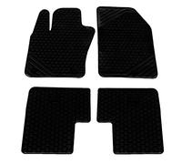 Per Fiat 500x Set 4 Tappetini Tappeti Neri in Gomma su Misura GDS