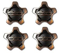 Per Fiat 500X Set Di 4 Tappi In Lega Oro Per Cerchi Da 16 Pollici 15-22