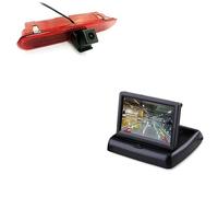 Per Fiat Doblo 2011-2017 Telecamera Per La Retromarcia Con Schermo Da 4,3 Pollici, Impermeabile Luce Freno Retrocamera