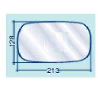PER FIAT DOBLO' DAL 2001>01.2010 VETRO DX CURVO PER SPECCHIO RETROVISORE