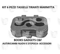 Per Fiat Grande Punto 1.9 D Multijet 10.2005> Kit 6pz Tiranti Tassello Marmitta