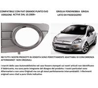 Per Fiat Grande Punto Evo Active 10.2009> Griglia Fendinebbia Dx Grigia