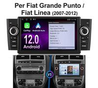 Per Fiat Grande Punto Linea 2007-2012 Android 12 Autoradio GPS Navi Carplay WIFI