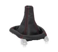 PER FIAT IDEA 2003-2012 CUFFIA LEVA CAMBIO PELLE NERA CUCITURE ROSSE