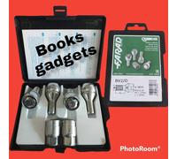 Per Alfa Gt dal 2001> Kit Bulloni Antifurto Flower Lock Farad x Cerchi Acciaio