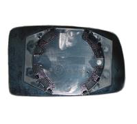 PER FIAT PANDA 2003>12.2009 VETRO + PIASTRA DX CURVO CROMATO PER RETROVISORE