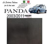 Per Fiat Panda 2003-2011 Kit Fodere Coprisedili Nere Ant/Post. Made in Italy