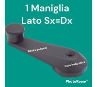 Per Fiat Panda 45 Maniglia Manovella Alzacristalli Alzavetro Nera 5756098