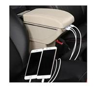 Per Fiat Per Panda Per PANDA II Bracciolo Box Portabicchieri Interfaccia USB Interno Auto-styling Bracciolo Box USB(D Beige 7USB)