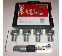 PER FIAT BRAVA 1999>2000 KIT BULLONI ANTIFURTO FARAD CERCHI IN ACCIAIO ORIG
