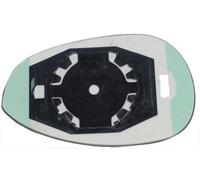 Per Fiat Punto Evo dal 2009> Vetro+Piastra Sx Cromato per Specchio Retrovisore
