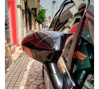 Per Fiat Punto Evo Specchio Retrovisore Laterale Stile Bat Nero Lucido 2 Pezz...