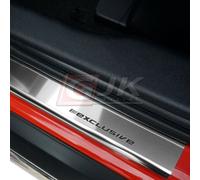 per FIAT PUNTO II 5-porte 1999-2007 PROTEZIONE BATTITACCO ACCIAIO chrome 4pcs