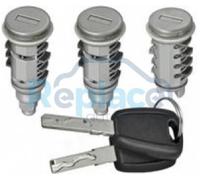 Per Fiat Stilo Kit 3pz Nottolini Serratura con Chiavi Blocchetto Cilindretto