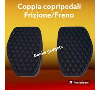 Per Fiat Ulysse 1994>2002 Coppia Copripedali Freno Frizione Gommini Copri Pedale