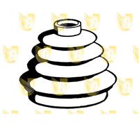 Per Fiat Uno fino al 09/87 (NO 1.3Turb ie)4pz Cuffia Giunto L/Ruota Ø21x76mmH=79
