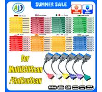 Per FiatECUScan/Multiecuscan OBD2 Cavo diagnostico per Fiat/Alfa Romeo/Lancia OBDII Cavo adattatore diagnostico per auto CAN/Airbag/ABS