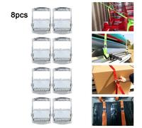 Per fibbie in lega di zinco resistenti per cinghie di fissaggio 25 mm argento 8