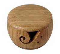 per filati in legno - Cestino organizer in lana con coperchio, supporto artigianale | Strumento multiuso leggero e pratico per lavorare a maglia all'uncinetto per il regalo della festa della m