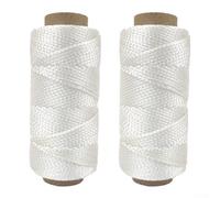Per filo di nylon intrecciato, 2 pezzi, 250 m, per muratura e progetti di giardinaggio, spago in nylon per legare piante e marcatura di costruzioni
