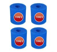 Per filtro in schiuma Intex per piscina, set di filtri in schiuma di ricambio per modelli Intex tipo I/II/VI/D (4 pezzi D)