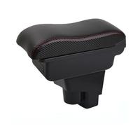 Per Fit Per Jazz 1 Scatola Bracciolo Portaoggetti Centrale Supporto Gomito Per Conducente E Passeggero Auto Console Centrale(B-No USB-Red Line)