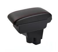 Per Fit Per Jazz 1 Scatola Bracciolo Portaoggetti Centrale Supporto Gomito Per Conducente E Passeggero Auto Console Centrale(A-No USB-Red Line)