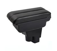 Per Fit Per Jazz 1 Scatola Bracciolo Portaoggetti Centrale Supporto Gomito Per Conducente E Passeggero Auto Console Centrale(C-3USB-Black line)