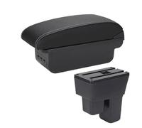 Per Fit Per Jazz 2 2008 2009 2010 2011 2012 2013 Accessori Per Scatola Di Immagazzinaggio Per Bracciolo Auto Vano portaoggetti nel bracciolo(B3 nero bianco 3USB)