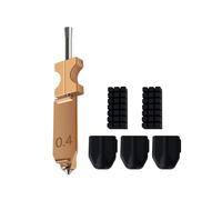 Per Flashforge AD5X 0.4MM Kit di Copertura In Silicone per Ugello Hotend con 2 Spazzole + 3 Manicotti per Ugello A Sgancio Rapido