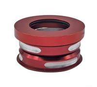 Per Fnhon e per Dahon, sterzo pieghevole da 14 pollici, con doppi cuscinetti in acciaio inox, compatibile con tubo sterzo da 44-44 mm e forcella da 28,6 mm (rosso)