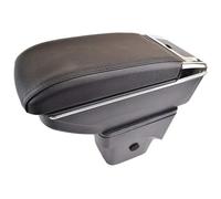 Per Focus 2 MK2 2005-2011 Vassoio Portaoggetti Centrale Bracciolo In Pelle Bracciolo Console Centrale Corrimano Box Scatola bracciolo auto(Black thread)
