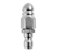 per Fognature Idropulitore | Ugello Tubo Alta Pressione per Scarichi 1/4 Pollici (6.35 mm) | Accessorio Pulizia in Acciaio | Per Impianti Idraulici Cucina Garage Bagno Ristorante Giardino