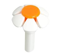 Per fontana di gatto sostituzione ugello fiore per testa per cani dispenser d'acqua rotondo in acciaio inox giallo