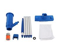 Per fontane termali e piscine fuori terra - Set di aspirapolvere a getto per piscina con strumento di aspirazione Venturi con connettore rapido e palo in alluminio a 5 sezioni da (Connettore standard