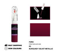 PER FORD BURGUNDY VELVET MET R3 Ritocco Penna Vernice Pennello Fissaggio Kit ...