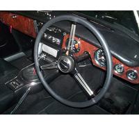 Per Ford Console MK1 1951-1956 Nera Vera pelle Italiana Copertura Del Volante