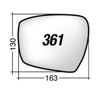 Per Ford Edge 2016-2018 Vetro di Ricambio Dx per Specchio Retrovisore 163x130mm