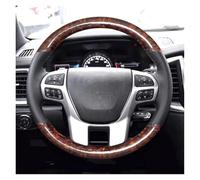 Per Ford Everest Per Ranger 2016-2019 Treccia Antiscivolo Nero Vera Pelle E Stile Coprivolante Per Auto Interni Auto Coprivolante(N)