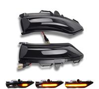 Per Ford Fiesta MK7 Specchietto Indicatore Set LED Nero Dynamic Ali Frecce Paio