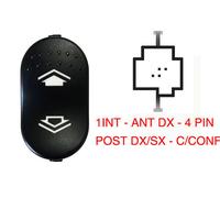 Per Ford Focus 10/98>08/01 Pulsante Alzacristalli Porta Ant Dx Post Dx=Sx 4pin