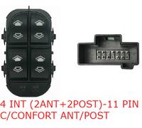 Per Ford Focus 10.98>8.01 Comandi Pulsanti Alzacristalli Porta Ant Sx 4int.11pin