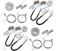 Per Ford Focus 98-05 Set Riparazione Alzacristalli Frontale + Posteriore (L+R)