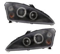Per Ford Focus Mk1 2001-04 Nero Angel Eye Halo Proiettore Fari Lampada