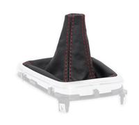 PER FORD GALAXY 4 2015-2021 CUFFIA LEVA CAMBIO PELLE NERA CUCITURE ROSSE