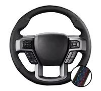 Per Ford King Ranch, rivestimento in pelle per volante cucito a mano Coprivolante(Three thread)